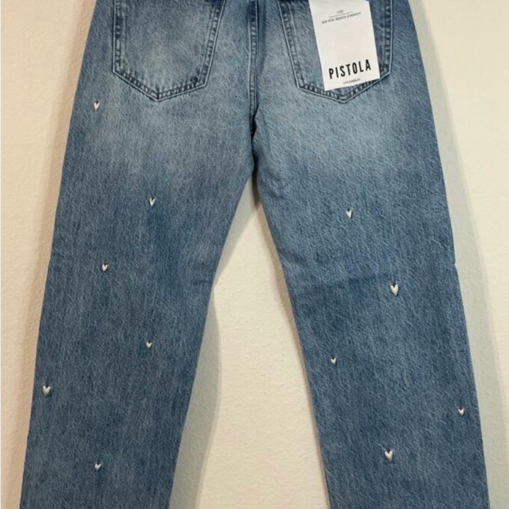 Pistola Light Blue Straight Leg Jeans size 28 - Picture 5 of 6